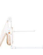 KikkaBoo Bariera de protectie pentru pat copii I am Safe Beige 102 cmrabatabila pentru a permite urcarea sau coborarea copiluluicompatibila cu saltele cu grosime 12-20 cm