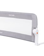 KikkaBoo Bariera de protectie pentru pat copii I am Safe Grey 102 cmrabatabila pentru a permite urcarea sau coborarea copiluluicompatibila cu saltele cu grosime 12-20 cm