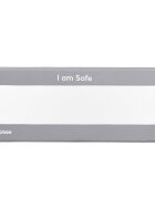 KikkaBoo Bariera de protectie pentru pat copii I am Safe Grey 120 cmfixare stabilarabatabilapotrivita pentru saltele de la 12-20 cmcolturi rotunjitematerial textil de inalta calitate