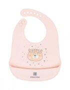 KikkaBoo Baveta din silicon cu buzunar Savanna Pink