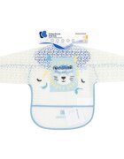 KikkaBoo Baveta impermeabila cu maneci si buzunar Arty Blue
