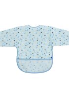 KikkaBoo Baveta impermeabila cu maneci si buzunar Arty Blue Pattern