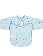 KikkaBoo Baveta impermeabila cu maneci si buzunar Arty Blue Pattern