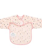 KikkaBoo Baveta impermeabila cu maneci si buzunar Arty Pink Pattern