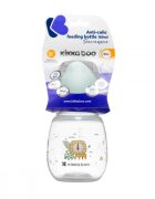 KikkaBoo Biberon Savanna Mint 180ml cu gat larg si tetina anti-colici din siliconfara bparecomandat de la nastere