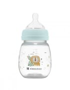 KikkaBoo Biberon Savanna Mint 180ml cu gat larg si tetina anti-colici din siliconfara bparecomandat de la nastere