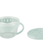 KikkaBoo Bol cu manere pentru copii Snack-me-up Mintcapac moale si flexibil cu orificu usor de accesatideal pentru gustari