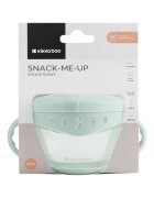 KikkaBoo Bol cu manere pentru copii Snack-me-up Mintcapac moale si flexibil cu orificu usor de accesatideal pentru gustari