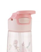 KikkaBoo Cana cu duza din silicon 450ml Music Fest Pink