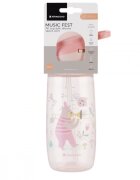 KikkaBoo Cana cu duza din silicon 450ml Music Fest Pink
