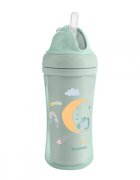 KikkaBoo Cana cu pai din silicon 220ml Moony me Mint
