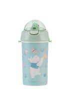 KikkaBoo Cana cu pai din silicon si curea 450ml Music Fest Mint
