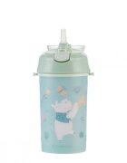 KikkaBoo Cana cu pai din silicon si curea 450ml Music Fest Mint