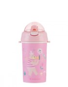 KikkaBoo Cana cu pai din silicon si curea 450ml Music Fest Pink