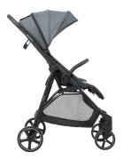 KikkaBoo Carucior copii Alexa Gri deschis cu spatar reglabil 4 pozitiipliere compactapana la 22kgroti eva pivotantebaldachin reglabil cu extensie si viziera