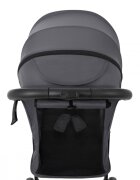 KikkaBoo Carucior copii Alexa Gri inchis cu spatar reglabil 4 pozitiipliere compactapana la 22kgroti eva pivotantebaldachin reglabil cu extensie si viziera