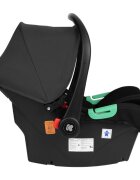 KikkaBoo Carucior copii transformabil 3in1 Darling Black 2024reversibilcadru din aluminiuroti cu suspensiimaner parinte reglabilscaun auto i-Sizegeantasuport paharhusa picioareplasa insecte