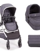 KikkaBoo Carucior modular 2in1 cu accesorii incluse Maui Gri
