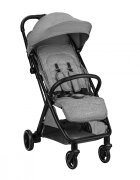 KikkaBoo Carucior pentru copii Lauren Gri inchis 0-4 ani cu pozitie de somn greutate admisa 22kg pliere compacta automata One Touch spatar reglabil baldachin cu fereastra cadru usor din aluminiu 7.4kg