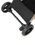 KikkaBoo Carucior sport autofold Eden Blackcadru din aluminiu cu vopsea cromatasistem automat de pliere compactaroti pivotante cu suspensiispatar si suport picioare reglabilecapotinarecomandat de la nastere pana la 22kg