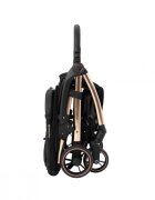 KikkaBoo Carucior sport autofold Eden Blackcadru din aluminiu cu vopsea cromatasistem automat de pliere compactaroti pivotante cu suspensiispatar si suport picioare reglabilecapotinarecomandat de la nastere pana la 22kg