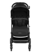 KikkaBoo Carucior sport Miley Black pana la 22kgPliere compacta cu sistem trollerCadru aluminiuSuspensiiBaldachin cu extensie protectie UPF50+Spatar reglabil cu pozitie de somnMaterial impermeabilHusa picioare