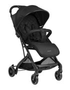 KikkaBoo Carucior sport Miley Black pana la 22kgPliere compacta cu sistem trollerCadru aluminiuSuspensiiBaldachin cu extensie protectie UPF50+Spatar reglabil cu pozitie de somnMaterial impermeabilHusa picioare