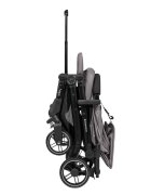 KikkaBoo Carucior sport Miley DarkGrey pana la 22kgPliere compacta cu sistem trollerCadru aluminiuSuspensiiBaldachin cu extensie protectie UPF50+Spatar reglabil cu pozitie de somnMaterial impermeabilHusa picioare