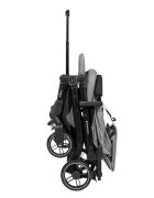KikkaBoo Carucior sport Miley LightGrey pana la 22kgPliere compacta cu sistem trollerCadru aluminiuSuspensiiBaldachin cu extensie protectie UPF50+Spatar reglabil cu pozitie de somnMaterial impermeabilHusa picioare