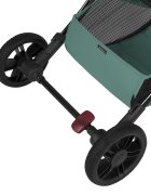KikkaBoo Carucior sport pana la 22kg 0-48 lunicadru din aluminiu cu pliere compactapozitie de somnCompatibil avionhusa ploaiesuport pahar si geanta transport incluse Cloe Mint 2024