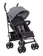 KikkaBoo Carucior sport pentru copii Beetle Grey cu Spatar reglabilBara de protectie detasabilaPliere tip umbrela si greutate redusa Copertina reglabila cu plasa de ventilatieRoti pivotante detasabilePana la 22kg