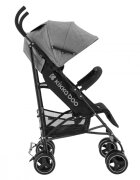 KikkaBoo Carucior sport pentru copii Beetle Grey cu Spatar reglabilBara de protectie detasabilaPliere tip umbrela si greutate redusa Copertina reglabila cu plasa de ventilatieRoti pivotante detasabilePana la 22kg