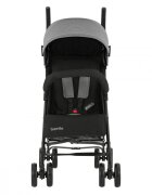 KikkaBoo Carucior sport pentru copii Beetle Grey cu Spatar reglabilBara de protectie detasabilaPliere tip umbrela si greutate redusa Copertina reglabila cu plasa de ventilatieRoti pivotante detasabilePana la 22kg