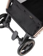 KikkaBoo Carucior sport pentru copii Joy Army greenCadru din aluminiuSistem automat de pliere One TouchRoti pivotante cu suspensiiSpatar si suport picioare reglabileCapotinarecomandat de la nastere pana la 22kg