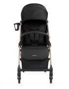 KikkaBoo Carucior sport pentru copii Joy BlackCadru din aluminiuSistem automat de pliere One TouchRoti pivotante cu suspensiiSpatar si suport picioare reglabileCapotinarecomandat de la nastere pana la 22kg