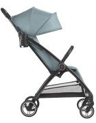 KikkaBoo Carucior sport pentru copii Joy MintBlueCadru din aluminiuSistem automat de pliere One TouchRoti pivotante cu suspensiiSpatar si suport picioare reglabileCapotinarecomandat de la nastere pana la 22kg