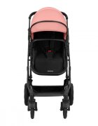 KikkaBoo Carucior transformabil 3 in 1 Alba Pink