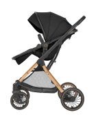 KikkaBoo Carucior transformabil 3in1 cu scaun auto I-Sizecadru din aluminiususpensii pe roti si cadrusezut reversibilcapotina XXLroti rezistente din PUbara de protectie detasabilahusa picioare inclusa One Black