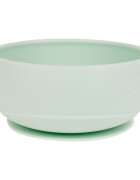KikkaBoo Castron din silicon cu ventuza Whale Mint