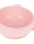 KikkaBoo Castron din silicon cu ventuza Whale Pink