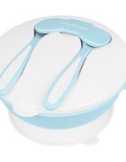 KikkaBoo Castron multifunctional cu ventuza si tacamuri incluse 4in1 Bowl Blue