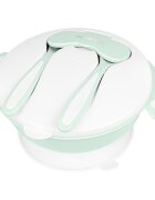 KikkaBoo Castron multifunctional cu ventuza si tacamuri incluse 4in1 Bowl Mint