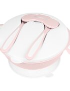 KikkaBoo Castron multifunctional cu ventuza si tacamuri incluse 4in1 Bowl Pink