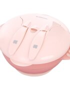 KikkaBoo Castron multifunctional cu ventuza si tacamuri incluse 4in1 Feed-me-up Pink