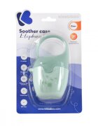 KikkaBoo Cutie pentru suzete Elephant Mint cu sistem de agatare caruciorscaun autopatutfara bpacapacitate 2 suzete
