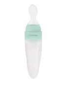 KikkaBoo Dispozitiv de hranire din silicon Rocket Mint 90ml cu gradatiecapacideal pentru calatoriisuport pentru pozitie verticala