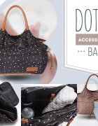 KikkaBoo Geanta pentru mamici Mama Bag Dotty Brown
