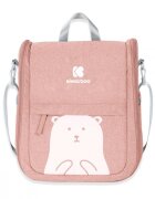 KikkaBoo Geanta scutece si patut 2 in 1 Bear Pink