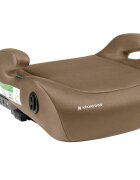 KikkaBoo Inaltator auto cu isofix i-Tip 2 i-SIZE Beige 125-150 cm suport pahar inclus centura de ghidaj husa lavabila cotiere certificat R129