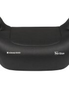 KikkaBoo Inaltator auto cu isofix i-Tip 2 i-SIZE Black 125-150 cm suport pahar inclus centura de ghidaj husa lavabila cotiere certificat R129
